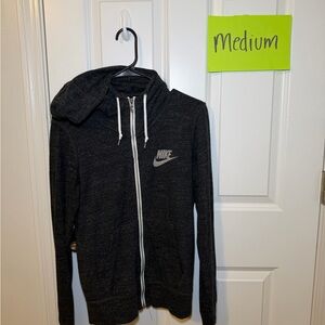 Nike Black Zip-Up Hoodie